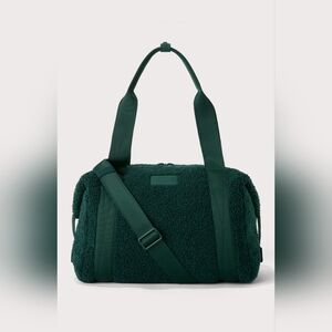 NWT DAGNE DOVER Landon Shearling Carryall Bag, Size Medium